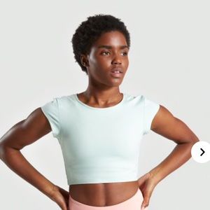 NWT Gymshark Dreamy Cap Sleeve Crop Top